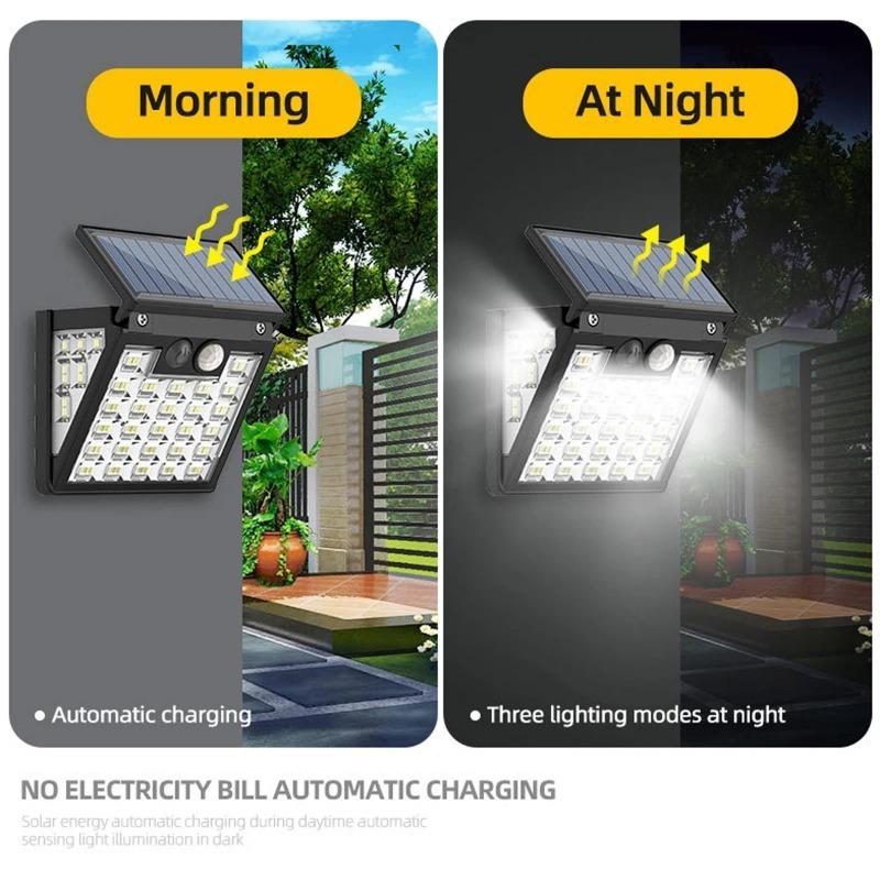 20W LED Wall Lights Outdoor Solar Lamp With Motion Sensor Solar Powered Outdoor Garden Decor Street Courtyard Waterproof Wall Light