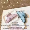 Koreanischer Eleganter Kürbisbogen Polka Dot Haarspange - Groß, Cremige Texturierte Hochsteckfrisur-Accessoire
