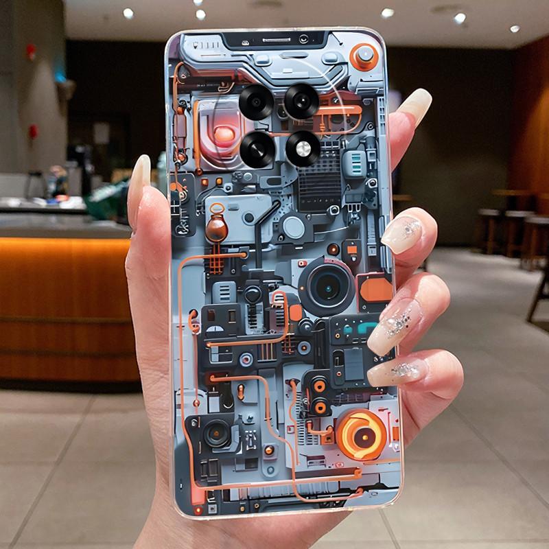 Hülle für OPPO F31 Pro Plus A6 GT A6 Max A6L 5G Hülle Luxus Drache Niedlich Cool Jungen Mädchen Klar Weich Transparent TPU Handyhülle