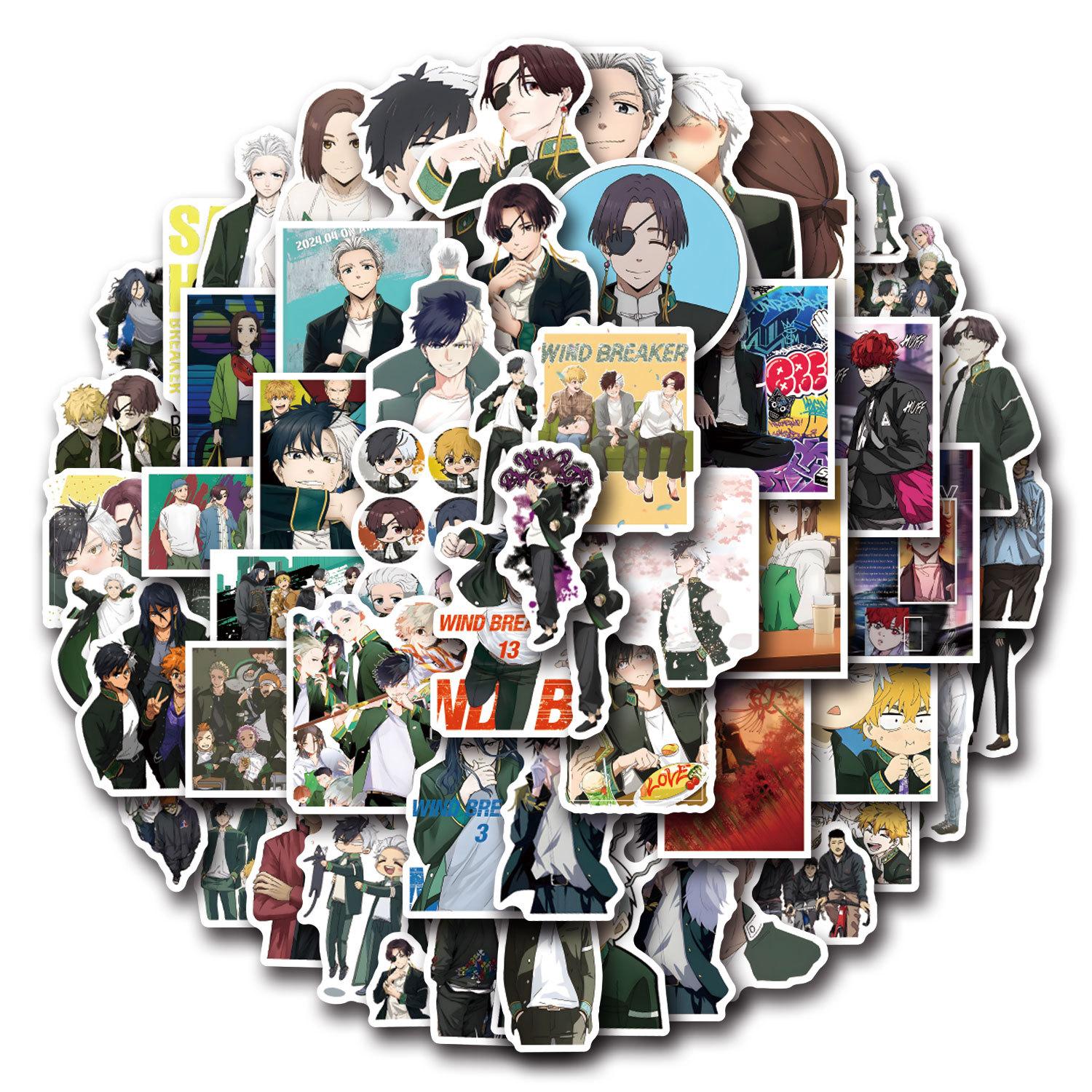 

55 штук наклеек-дудлов для ветровки, декоративные наклейки для самоката, стакана для воды, шлема, водонепроницаемые наклейки