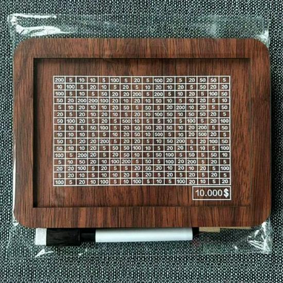 Decorative Wooden Piggy Bank: Stores Banknotes & Coins, Ideal for Digital Savings Plan