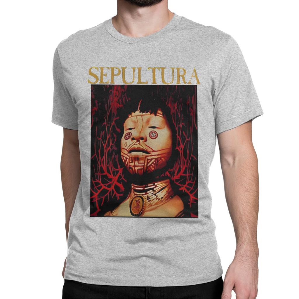 Men Women T-Shirt Sepultura Roots Funny Cotton Tees Short Sleeve Farewell Tour 2024 T Shirts Round Neck Clothing Gift Idea