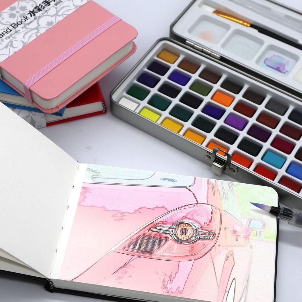 Painting Art Book A6 Mini Watercolor Book Impermeable Watercolor Handbook  Stationery
