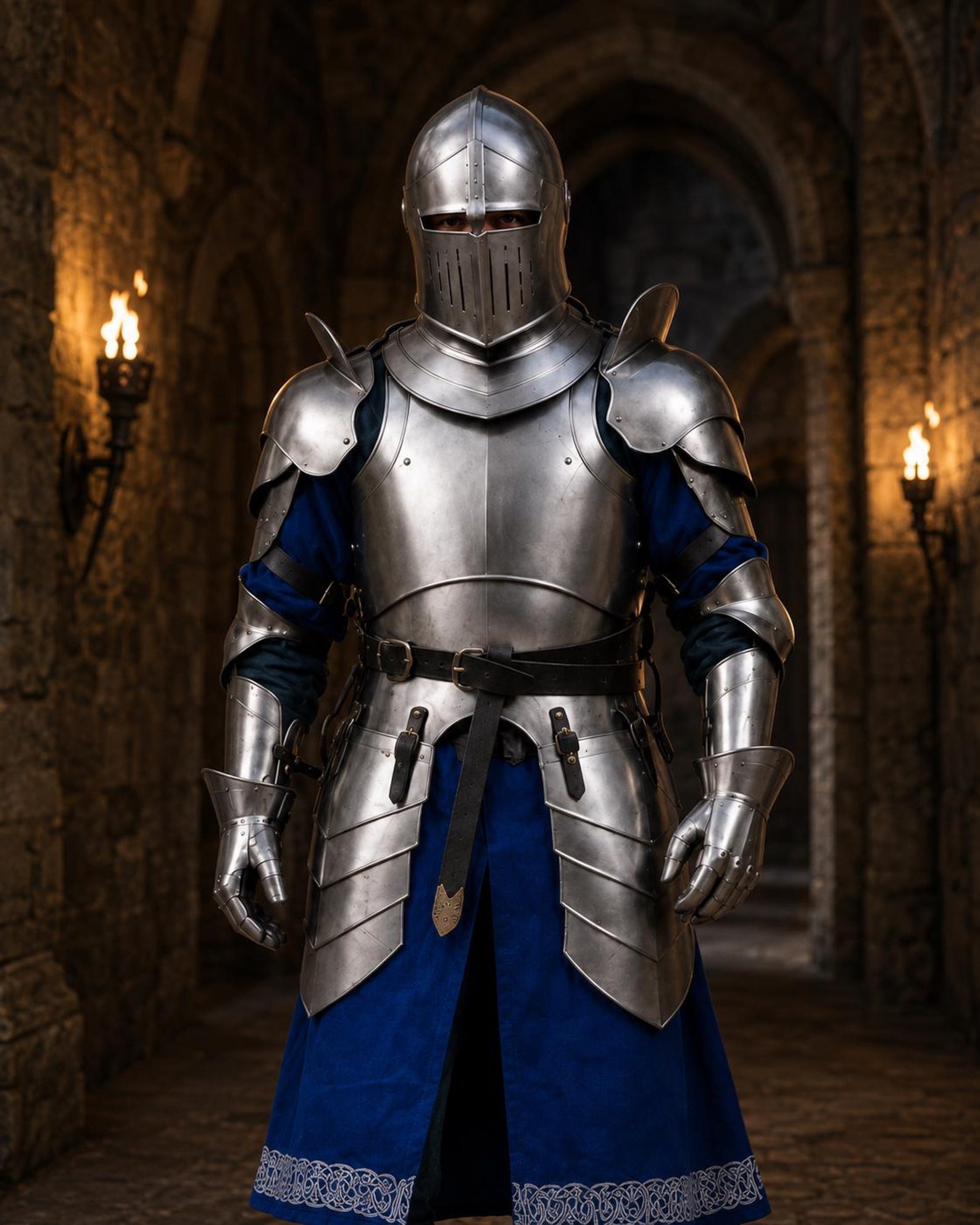 Medieval Knight Cosplay Costume Full Body Fantasy LARP Renaissance Outfit