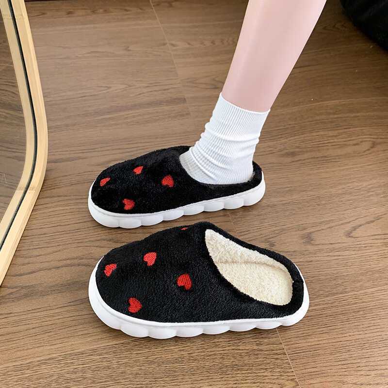 Love Home Outer Wear Toe Thick Bottom Wool Mopping 2025 Autumn and Winter New Indoor Cotton Slippers Women's Soft Bottom Is Comfortable
