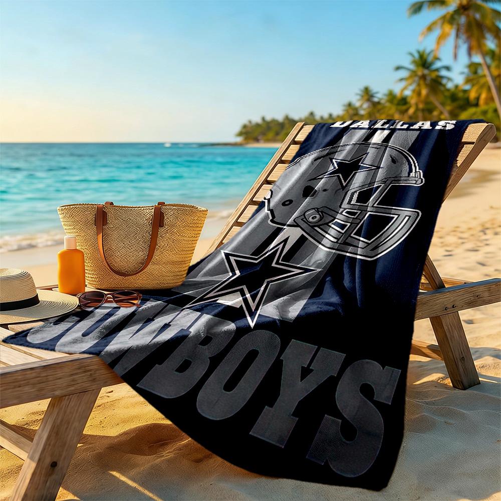 Dallas Beach Towel High Absorbency & Quick-Dry Comfortable Lightweight Perfect for Traveling Yoga Camping and Swimming