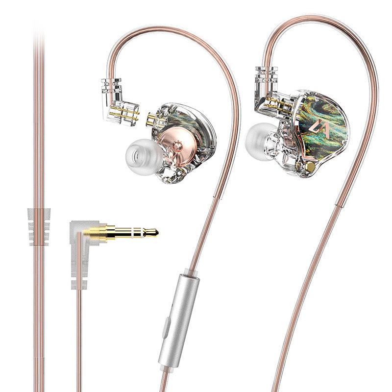 In-Ear Wired Hi-Fi Ear-Hook Headphones for Mobile, Singers, Gaming, Streaming, Studio Monitors, Sound Cards, In-Ear Monitors