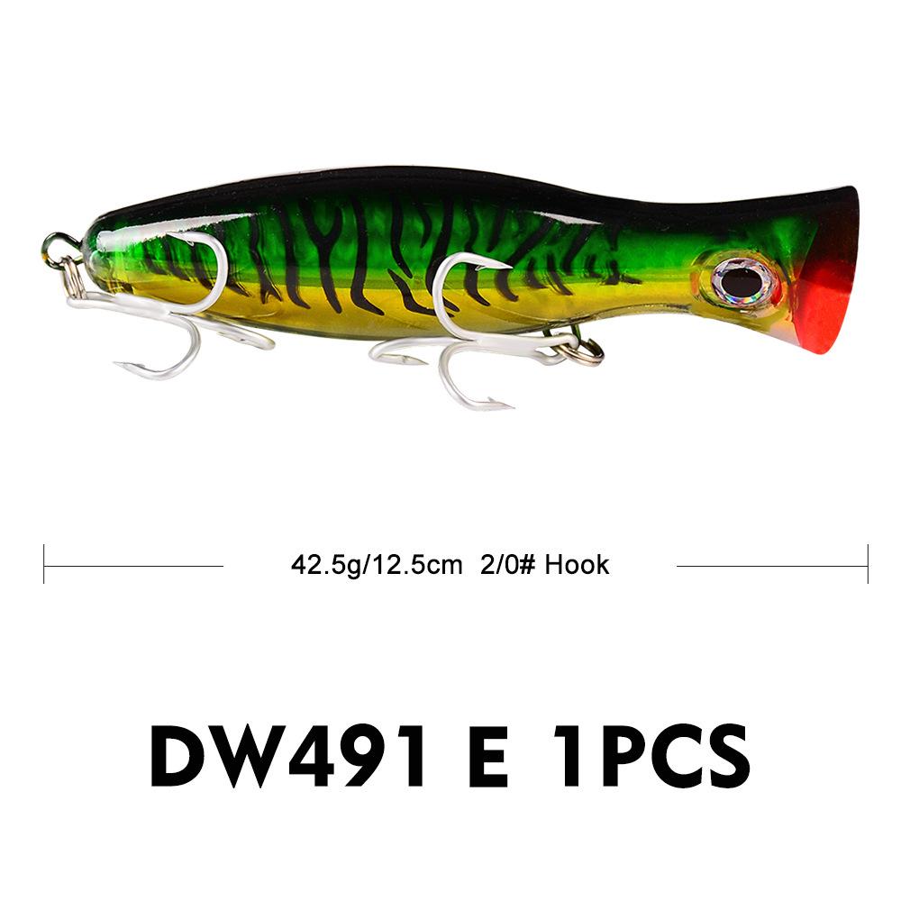 Six-Color Popper Lure - 13CM/43G Hard Plastic Bait DW491
