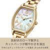 Citizen Wicca Solar Tech Radio-Controlled Watch Warm Gold White Mother of Pearl Analog Business Gift for Women