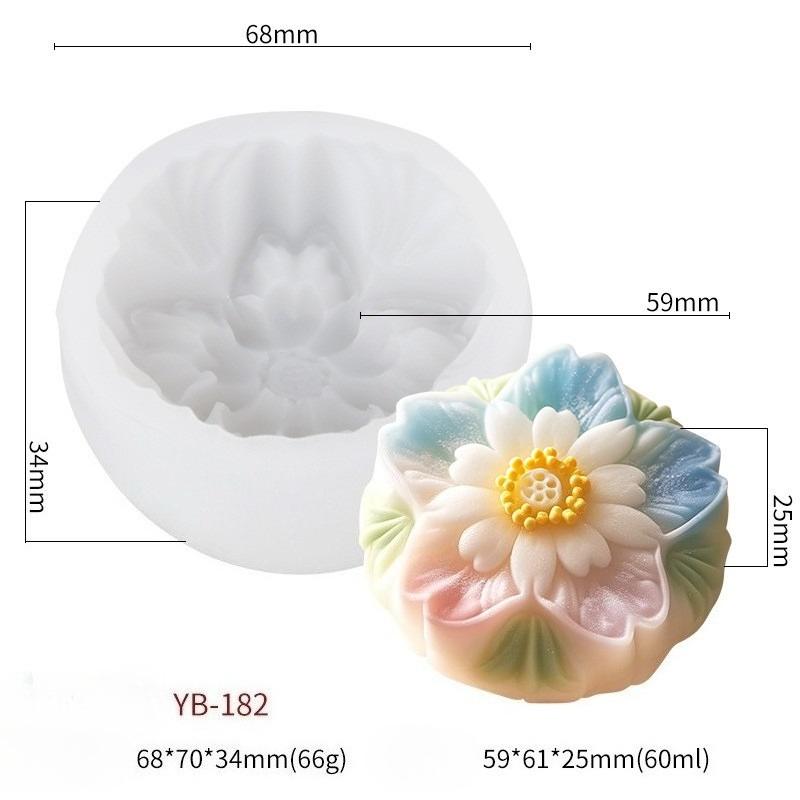 Kirschblütenform Silikonform für Mochi Mondkuchen und Asiatische Desserts Lebensmittelecht Backwerkzeuge DIY Küchenutensilien