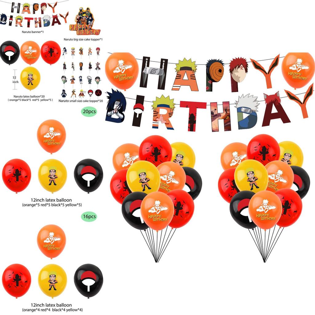 Brighten Up Your Party With Naruto Anime Themed Party Decorations