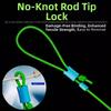 40/60 Sets Self Locking Self Locking Clip Secure Grip Line Guard Clip Rod Tip Connector  For Anglers