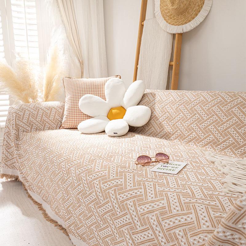 Хлопковое льняное полотенце для дивана — фото 4