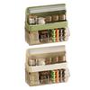 Two Layer Desktop Teas Bag Holder Dustproof Cover Delicate Storage Shelf For Coffee Sugar Packets Snacks
