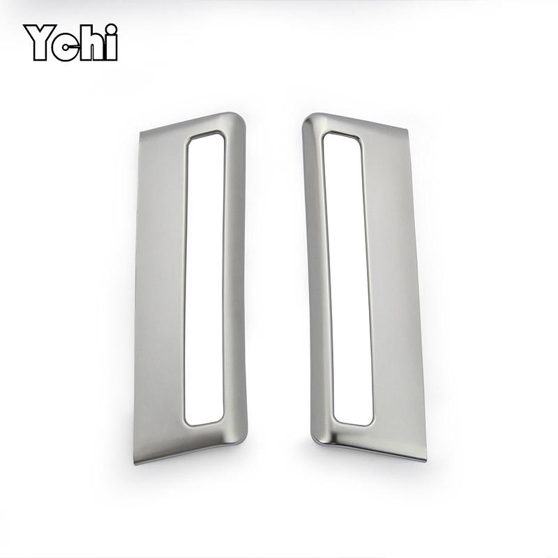 

For Range Rover Sport 2014-2018 ABS Silver Car A-pillar Air Outlet Decorative Frame Stickers Car Interior Accessories серебряный
