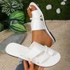 Fashion 2025 Summer Women Flats Casual Sandals Plus Size Clip Toe Beach Slippers Flip Flops Slides Women Slip-On Zapatos De Mujer