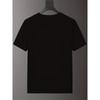 European Size Plus Size Print Men'S Summer Casual T-Shirt Featuring a Letter Design, Round Neck, Short Sleeves, Slight Stretch, Knitted Fabric