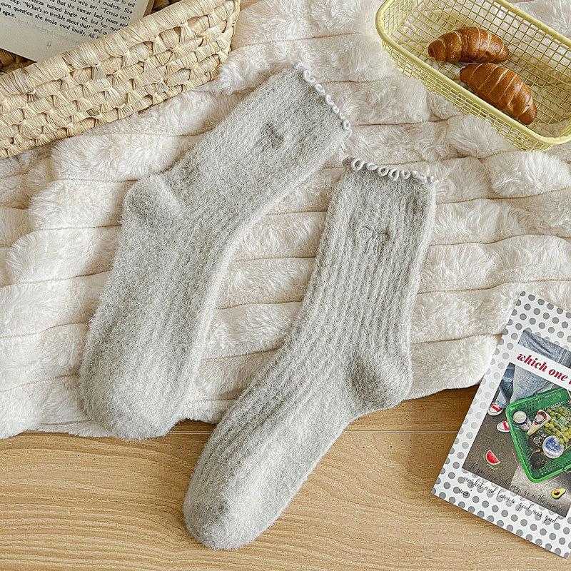 Winter Forest Fashion Milk Fluffy Socks Wind Pile Socks Thick And Warm Plus Fluffy Socks