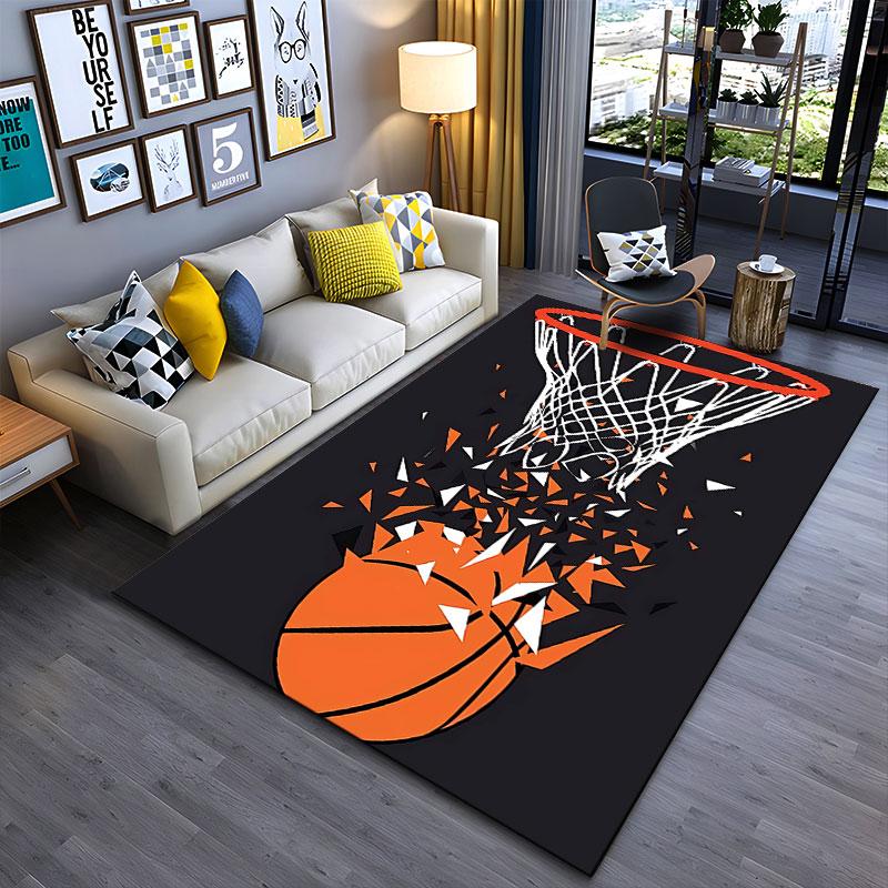Basketball Hoop Shatter Design Suitable As a Non-slip Mat for the Living Room or Bedroom Sofa