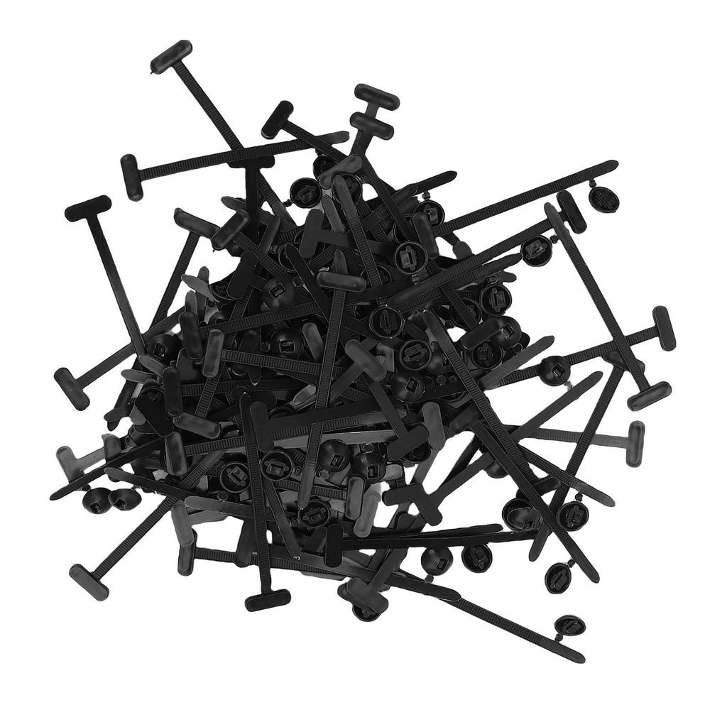 100 Pcs Cable Tie Buckle Universal Nylon Self Locking Zip Tie Holder for Home Construction Electronics Automotive