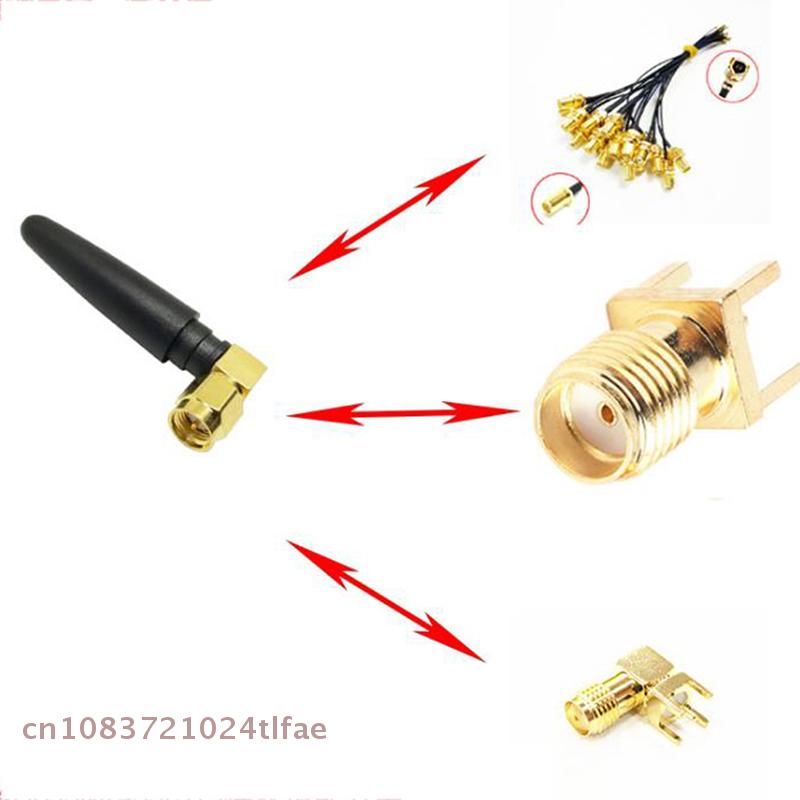 YY30-2.4G WIFI Bluetooth Radio Antenna 2.5DB Gain SMA Male Plug Connector Right Angle