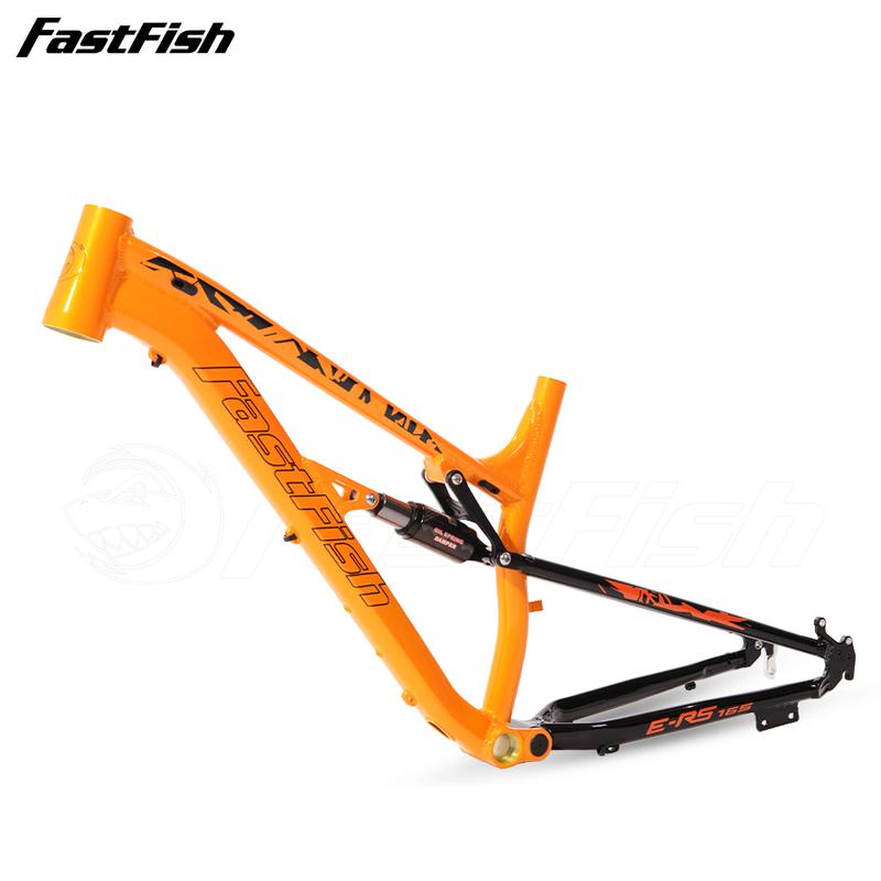 2024 XC Full Suspension MTB Bike Frame 26 27.5 16inch 27.5er Aluminum Alloy Downhill Enduro Mountain Bike Shock Absorber