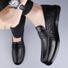 Fashion Genuine Leather Men Loafers Moccasins Handmade Man Casual Fashion Shoes All-match Men Slip on Flats Leisure Walk Business Shoes