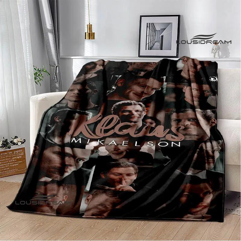 Die Originale Klaus Mikaelson bedruckte Decken Warme Flanelldecken Weiche und bequeme Bettwäsche Geburtstagsgeschenk