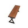 Retro Bistro Industrial Solid Wood Dining Table and Chair Set for Western Restaurants