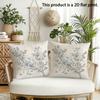 2pcs  Vintage Spring Bird and Floral Throw Pillow Covers 2D Flat Print Decorative Cushion Cases for Sofa Bedroom Cushion Cover