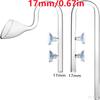 Clear Glass Lily Pipe Outflow and Skimmer Inflow With Suction Cup 13mm 17mm For Aquarium Planted Fish Tank Aquatic Filter System
