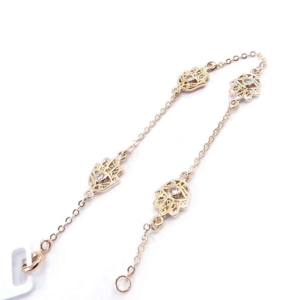 Les Trésors De Lily [J8136] - Gold Plated Bracelet 'Fatma'