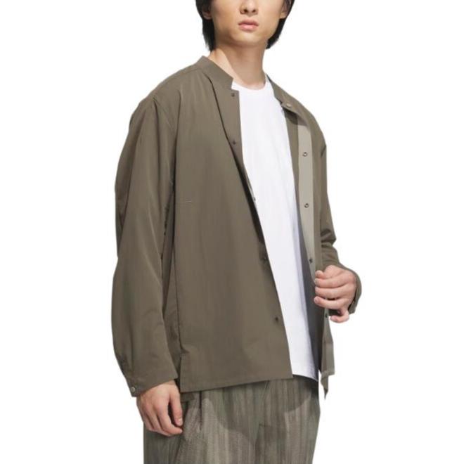 adidas Originals Quick-Dry Long-Sleeve Shirt Men Tops Khaki IW1511