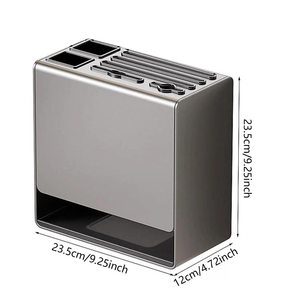 Küchenmesserhalter, multifunktionaler Essstäbchenhalter, wandmontierter perforationsfreier Haushaltswerkzeughalter, Geschirrständer