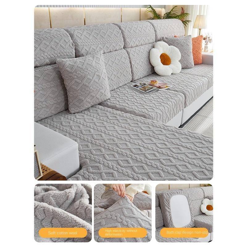 Sofa Wohnzimmer Sofabezug All-inclusive Universelles Set Vier Jahreszeiten Universelles Sofakissen Faules Elastisches Sofahut