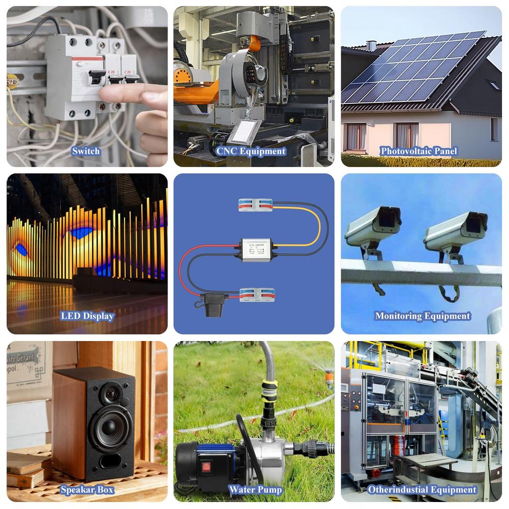 YBBOTT 24V/36V/48V a 5A Waterproof Buck Converter, Car Power Converter, 17V - 60V