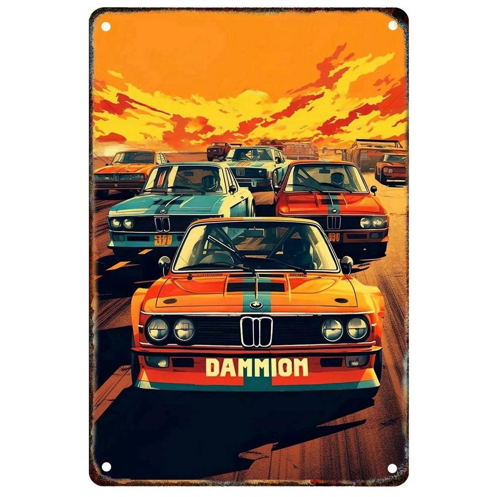 Vintage Metal Tin Signs Classic Car Wall Posters Plate Wall Decor for Home Garden Bars Man Cave Cafe Clubs Retro Posters Plaque