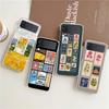 Coque de téléphone transparente pour Samsung Galaxy Z Flip 3 4 5 6 7 Coque rigide pliable en PC Z Flip3 Flip4 Cachet Vintage Puzzle