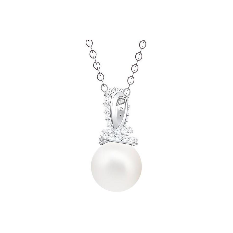 Swarovski Perlenkette Damen Halsketten Silber 5452584