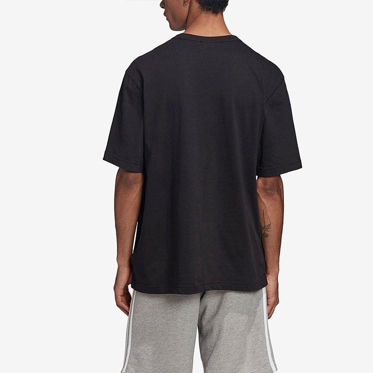 Adidas Originals Trefoil Msg Ss Tee With Earth Logo Patch Men Tops Black FM2253