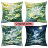 Enchanted Lake Fairy Dancing Throw Pillow Covers Pattern Cushion Cover Suitable For Sofa Bedroom Car Pillow Cover