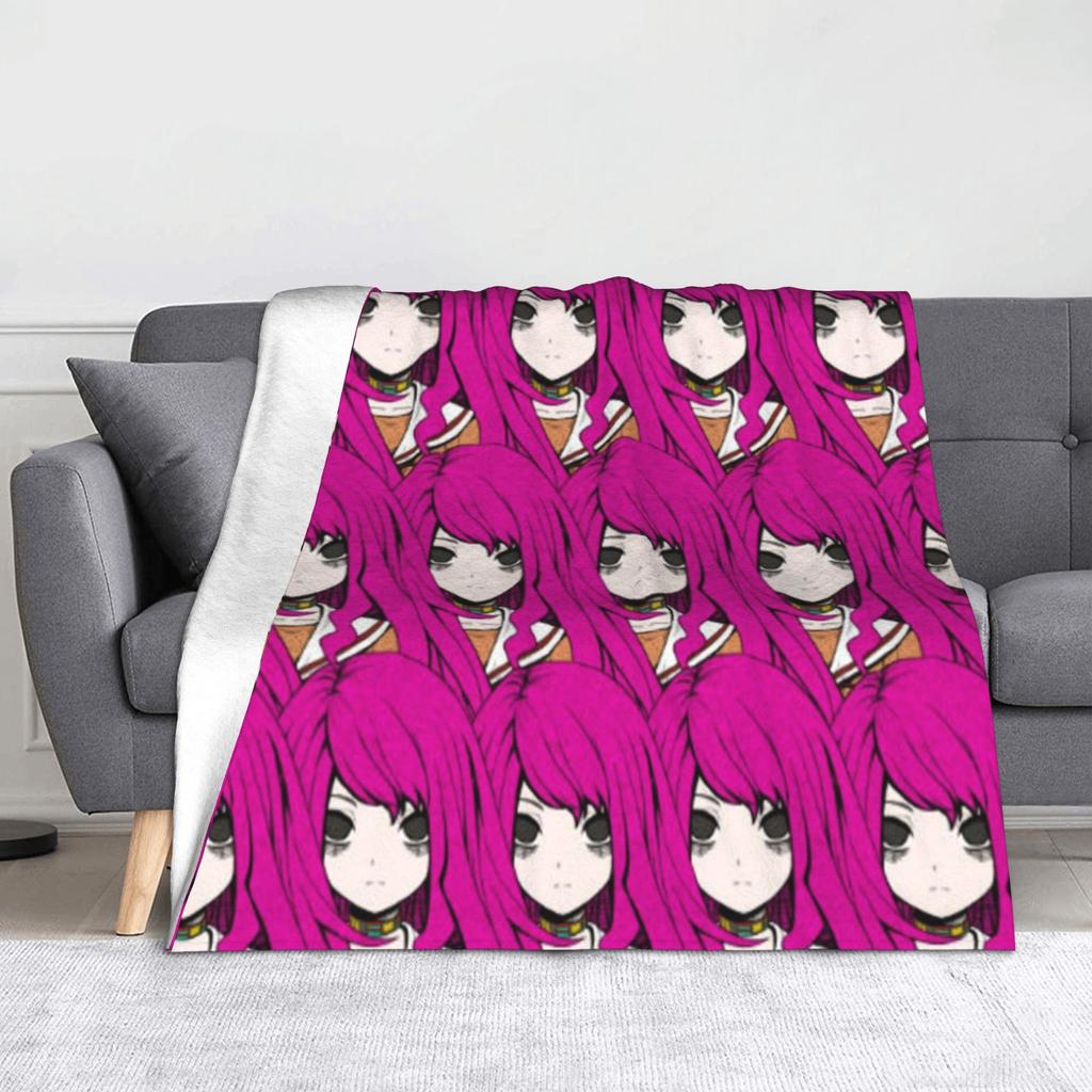 Shin Tsukimi Sou Hiyori Yaoi Blankets Autumn/Winter Your Turn To Die Game Multi-function Warm Throw Blanket for Sofa Thin Quilt