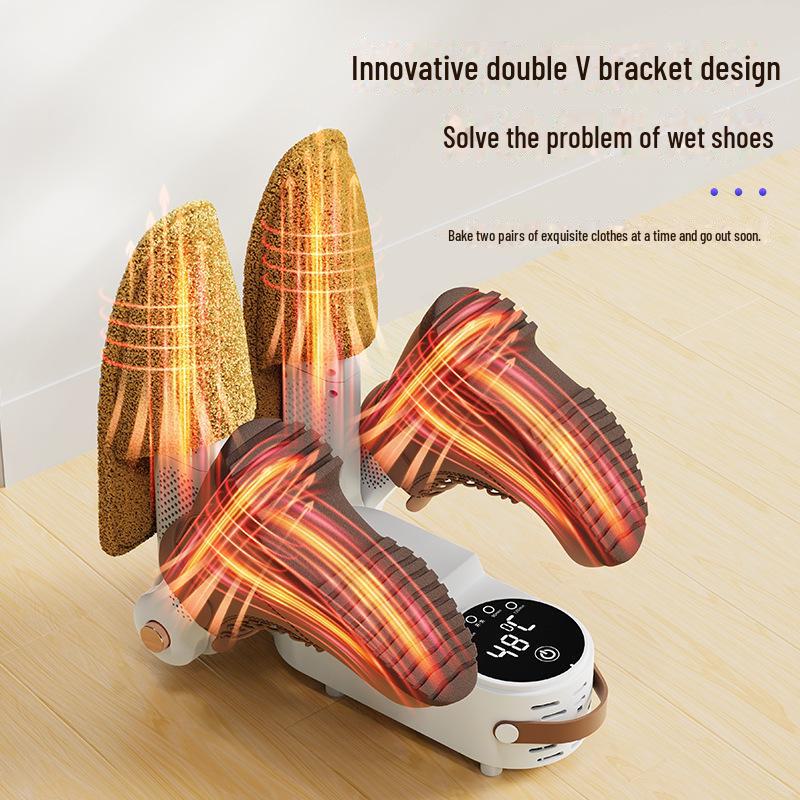"Tragbarer Faltbarer Schuhtrockner mit Timer, Schnelltrocknend, Entfeuchtung, Geruchskontrolle und Konstanttemperatur-Funktionen"