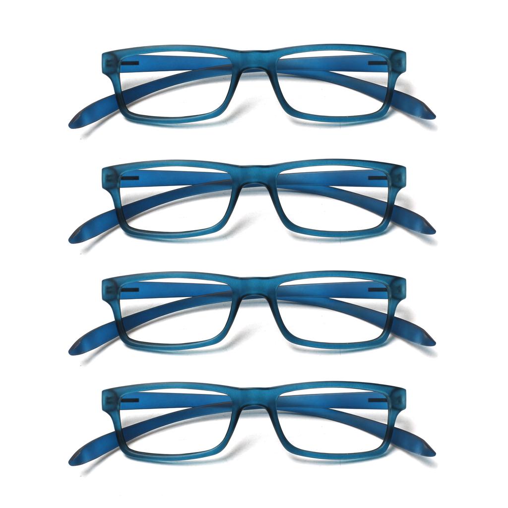 Turezing Rectangular Reading Glasses For Women Soft Temples Hanging Neck Design Comfortable Hd Clear Lens Prescription Eyewear