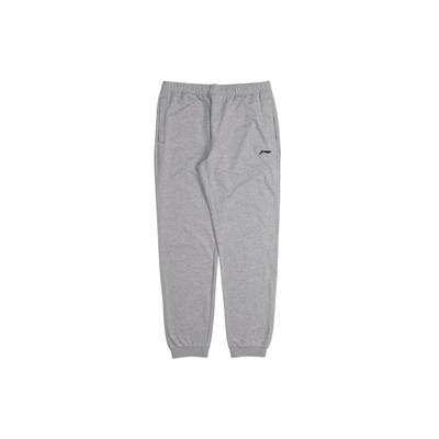 Li Ning Training Series Logo Pattern Casual Sports Long Pants Men Bottoms Gray AKLR235-2
