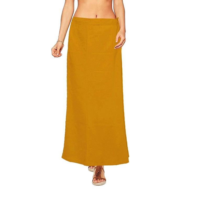 TreegoArt Fashion Fashion Women's Cotton Petticoat Saree Underskirt Sari Underwear Free Size Adjustable