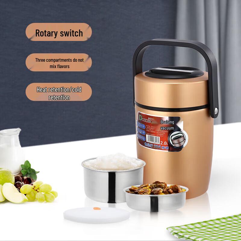 Huiliang 304 Stainless Steel Double-Layer Insulated Food Jar
