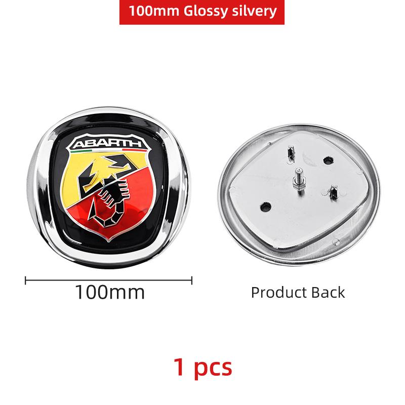 3D ABS Car Hood Front Bonnet Grill Rear Trunk Emblem Logo Badge Sticker For FIAT 500 Abarth Ducato Panda Grande Punto Tipo Pulse
