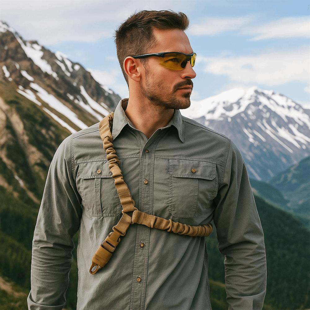 with Shoulder Pad Single-Point Sling Strap Adjustable Outdoor Game Task Rope Men Women