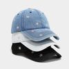 Amerikanischer Retro-Blumen-Stickerei-Sonnenhut für Damen - Herbst-Outdoor-Reise-Sonnenschutz-Baseballkappe, Vintage-Visierhut